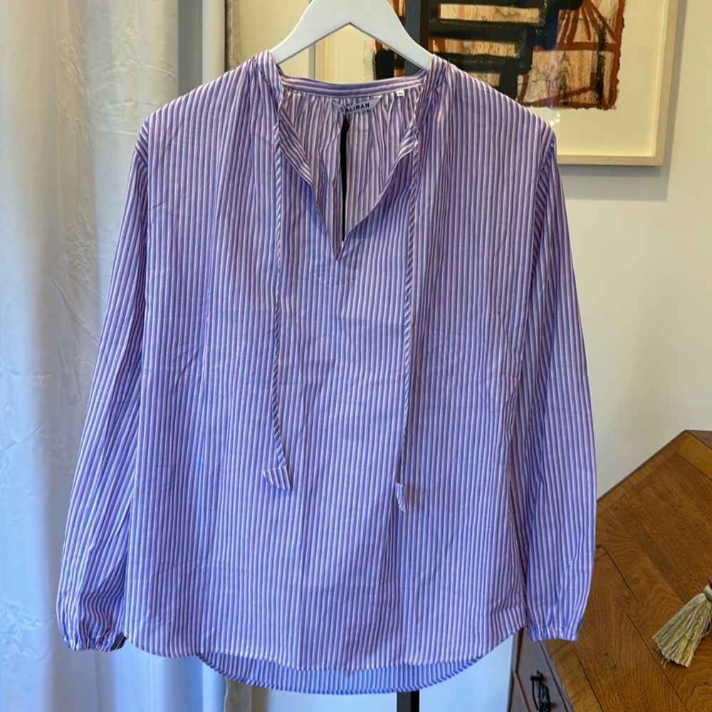 Caliban Striped Top - Pink/Purple/White